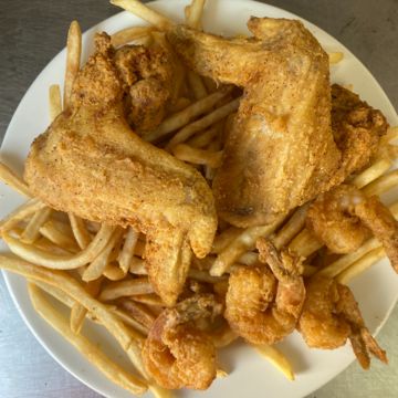 2 Way - Wings & Shrimp Plate