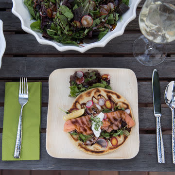 Smoked Salmon on Flatbread