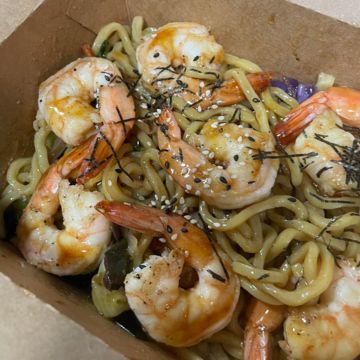 Box O'Noodles (Grilled Shrimp) 