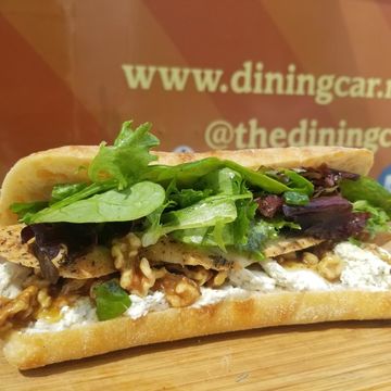 Chicken on Goat Sandwich