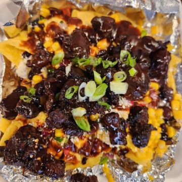 Grilled Jerk BBQ Nachos