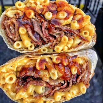 Bbq Mac burrito 