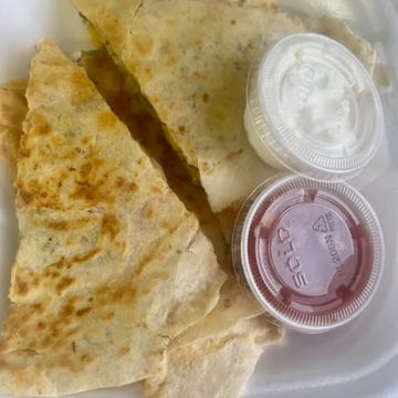 Yaad Vybz Jerk Chicken Quesadilla 