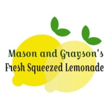 Mason and Grayson's Fresh Squeezed Lemonade 