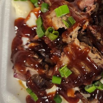 BBQ pork mac