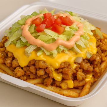 Chicken Chopped Cheese Fries