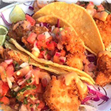 Extra Crispy Shrimp Tacos