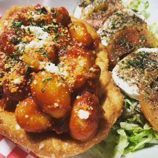 Gnocchi Marinara + Caprese Salad