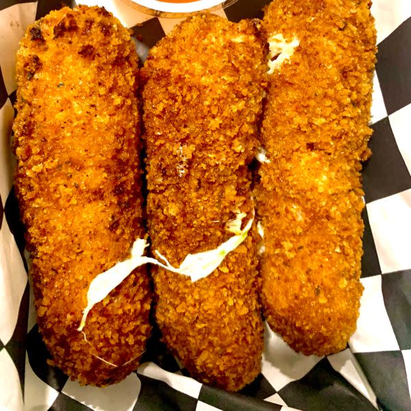 Crab Rangoon cheese sticks