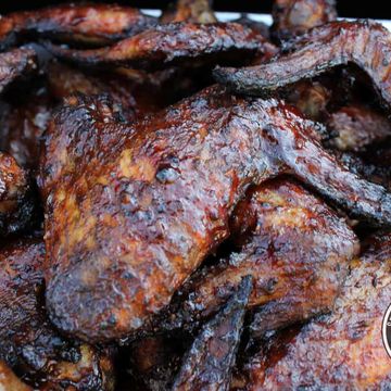 8oz Flame broil grilled whole wings basket