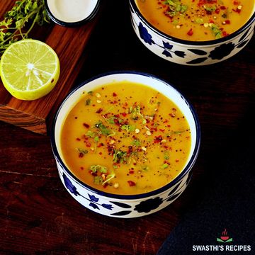 Indian Dal yellow lentil cream soup