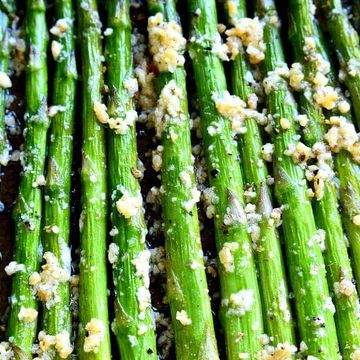 Salted pan seared long stem asparagus with hollandaise holidays