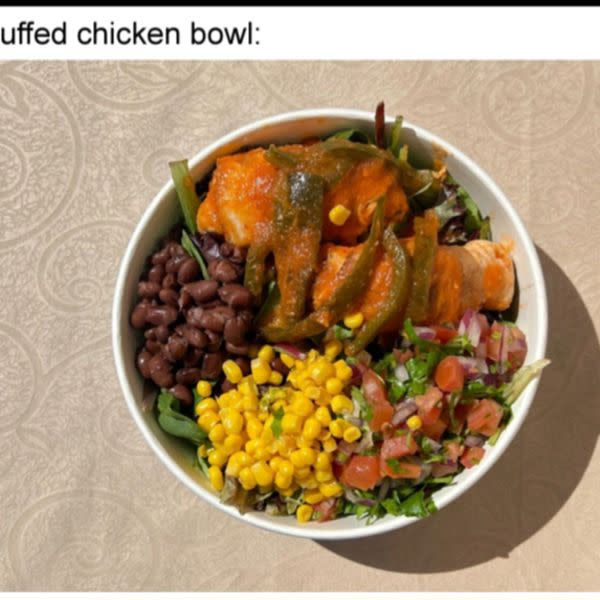 Stuffed Chicken Breast Bowl