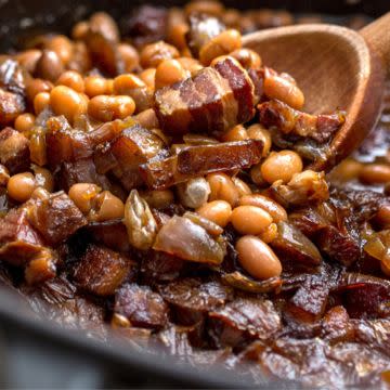 Baked beans with pork 