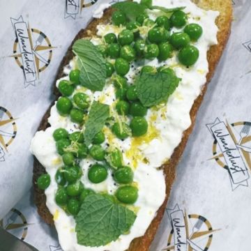 Burrata Toast Edamame