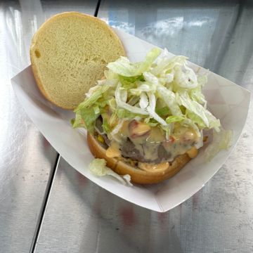 Queso burger