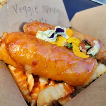 Veggie Spring Rolls w/ Fries
