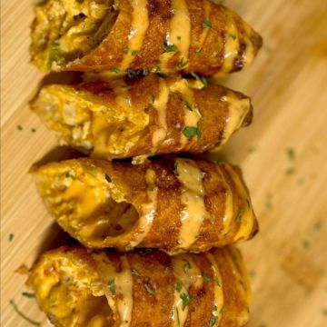 Buffalo Chicken Egg Rolls 