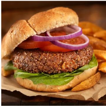 Impossible PittsBurger with Fries