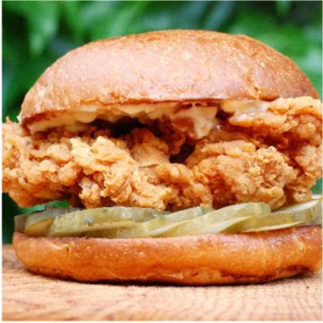 Chicken PittsBurger with Fries