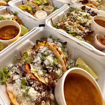 Taco Pack Chicken tinga and Birria beef brisket