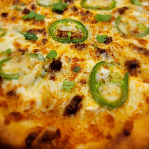 September Pizza Special : Spicy Crab-Rizo