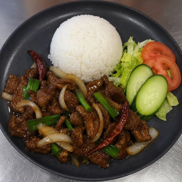 Mongolian Beef w/ Rice