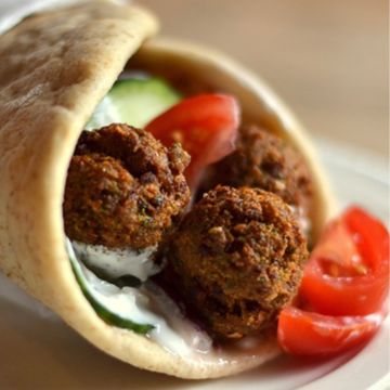 Homemade Falafel pocket