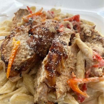 Jerk Chicken Alfredo 