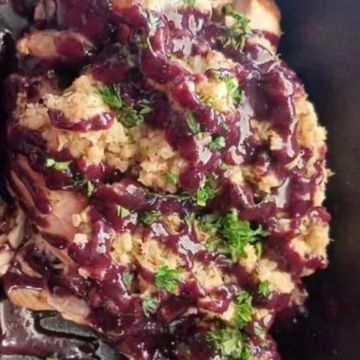 Smokey Turkey Legs - Blueberry BBQ Sauce 