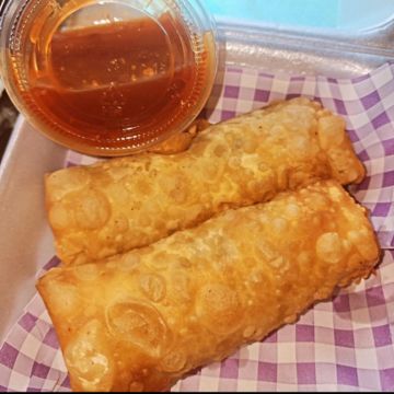 Crawfish Spinach Egg Rolls