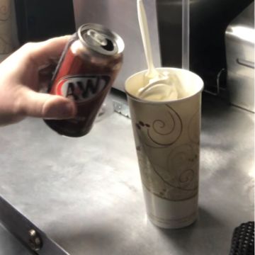 Root beer float