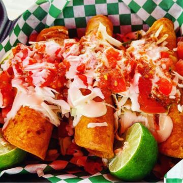 Deep fry shrimp quezadilla
