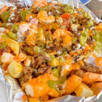 Surf and turf fries