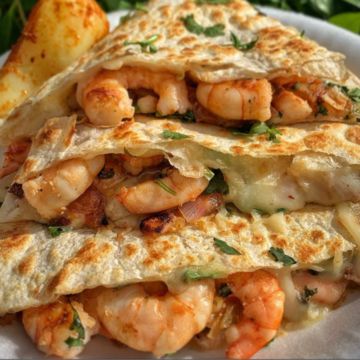 Shrimp quesadilla