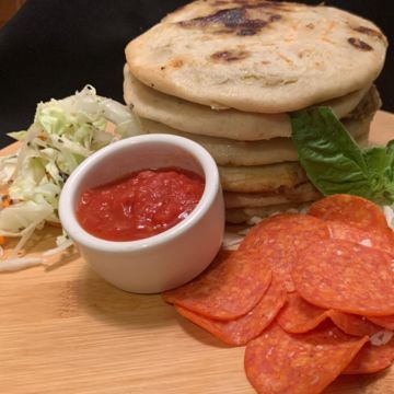 Pepperoni & Cheese Pupusa