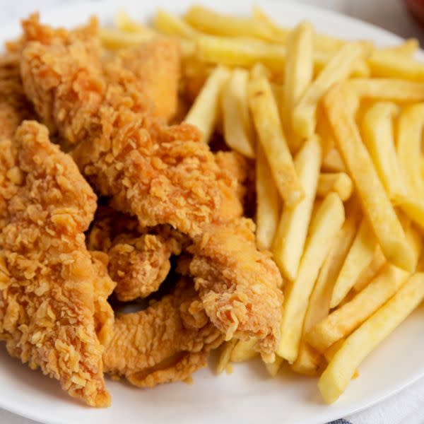 Chicken tender with French fries