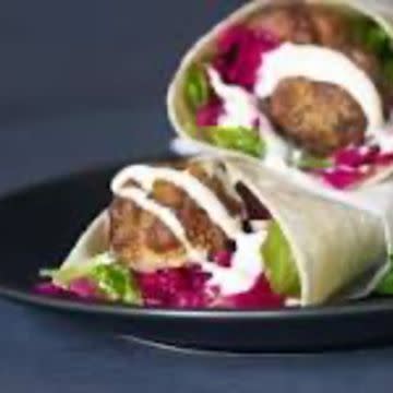 BBQ Jerk Meat Ball Wraps