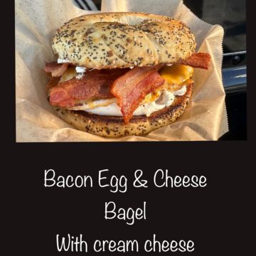 Bacon Egg and Cheese bagel