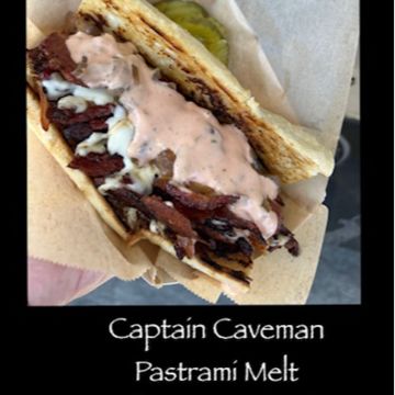 Captain Caveman Pastrami Melt