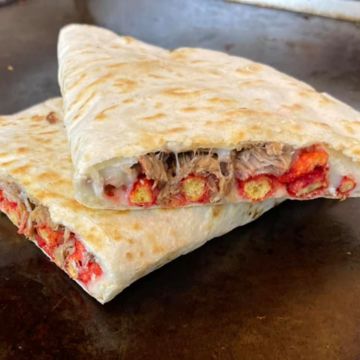 Hot Cheeto Birria Quesadilla