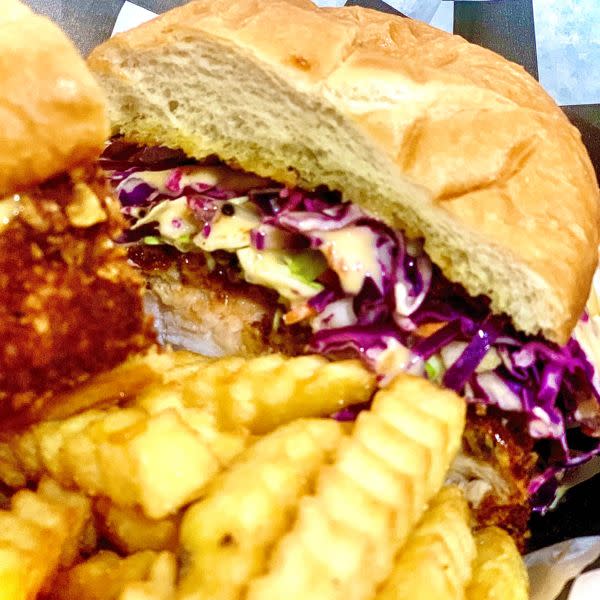 Fresh grouper sandwich 