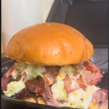Brisket Sandwich with Fries