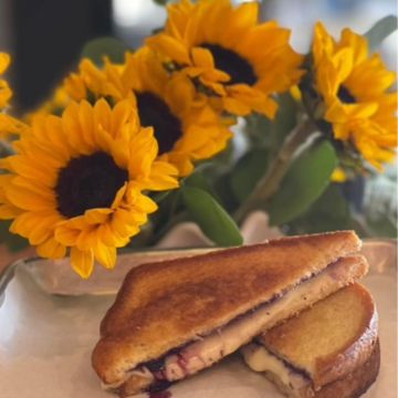 Wild Blueberry Jam Grilled Cheese