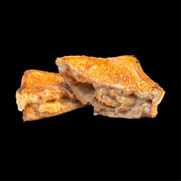 Peanut Butter Banana Bacon Sandwich with Honey