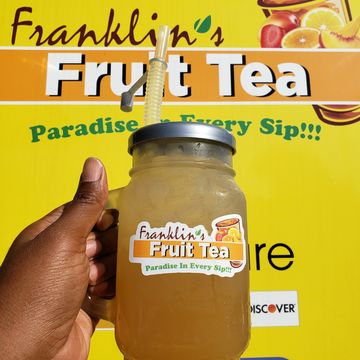 Mango Peach Fruit Tea Mason Cup