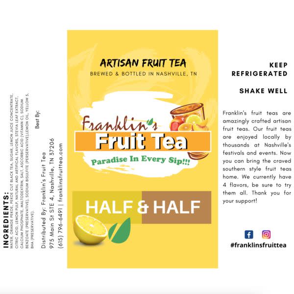 Half & Half Fruit Tea Large