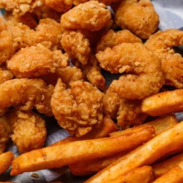 Louisiana Deep Fries Shrimp