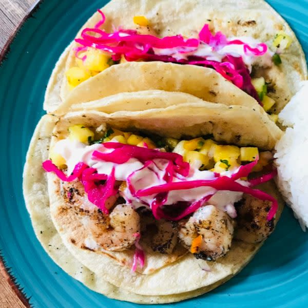 Blackened shrimp tacos