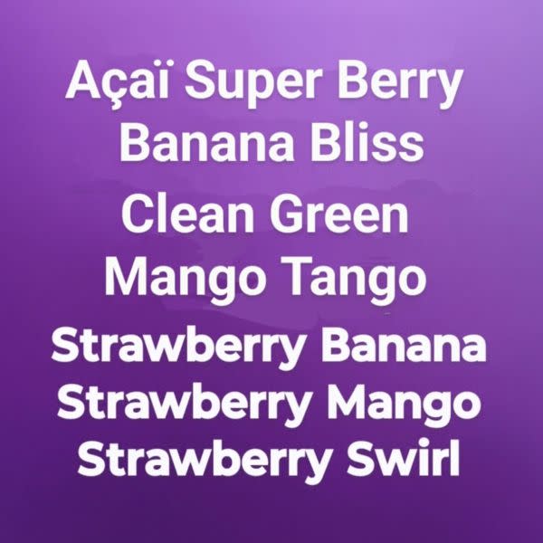 Fruit smoothies